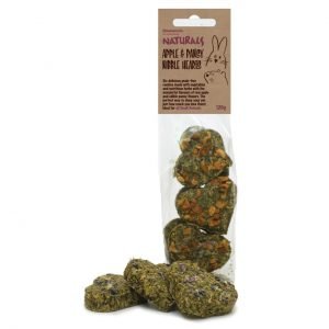 Naturals Apple & Pansy Hearts 120g