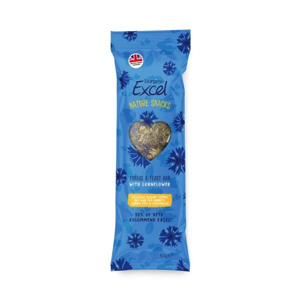 Excel Forage & Feast Bar with Cornflower 60g
